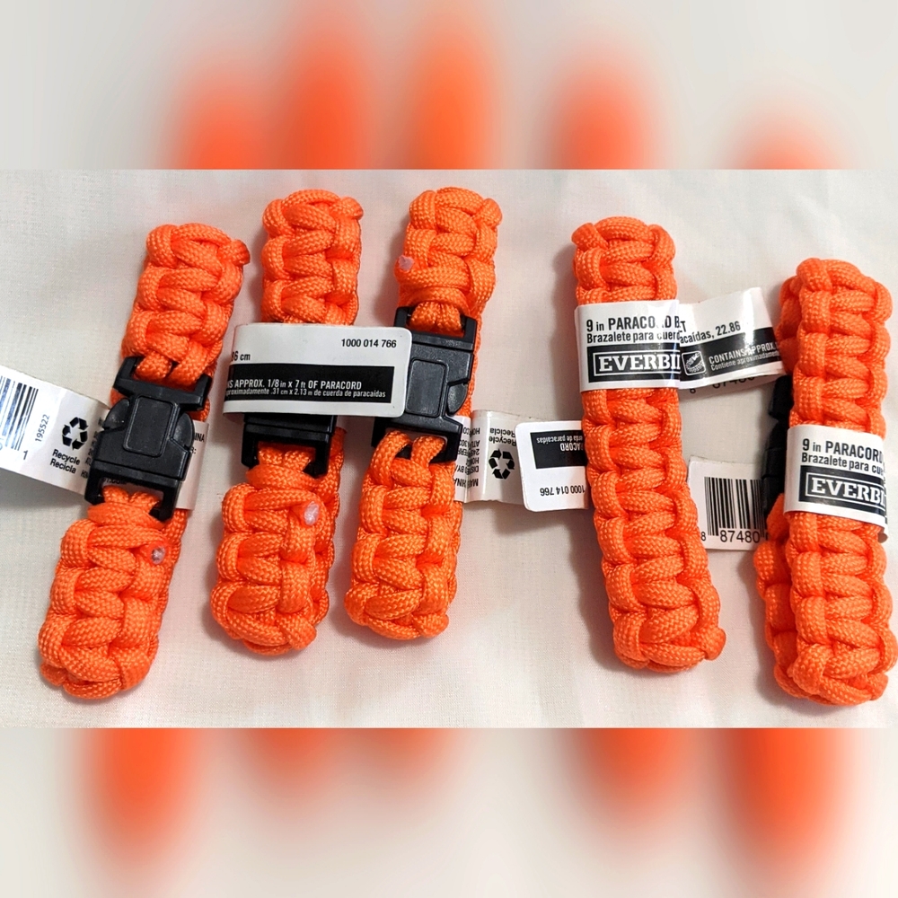 Everbilt 9 inch Paracord Emergency Survival Bracelets